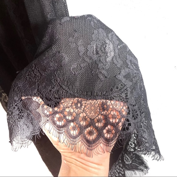 MINKPINK secret romance lace scoop neck lace short dress black - Picture 10 of 10